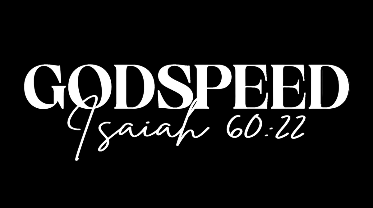 GodSpeed Window Decal (Large)