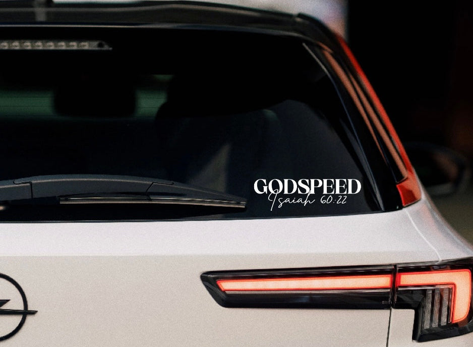GodSpeed Window Decal (Small)