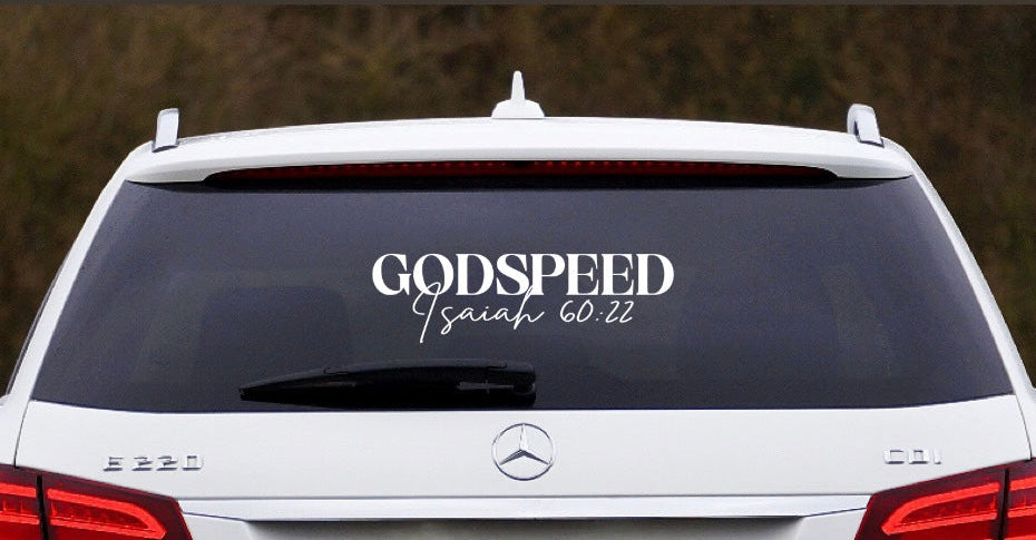 GodSpeed Window Decal (Large)